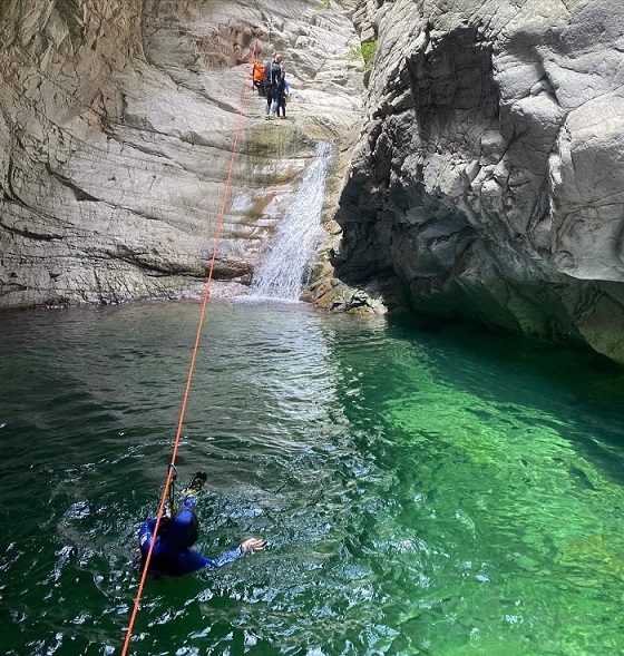 Canyoning en automne